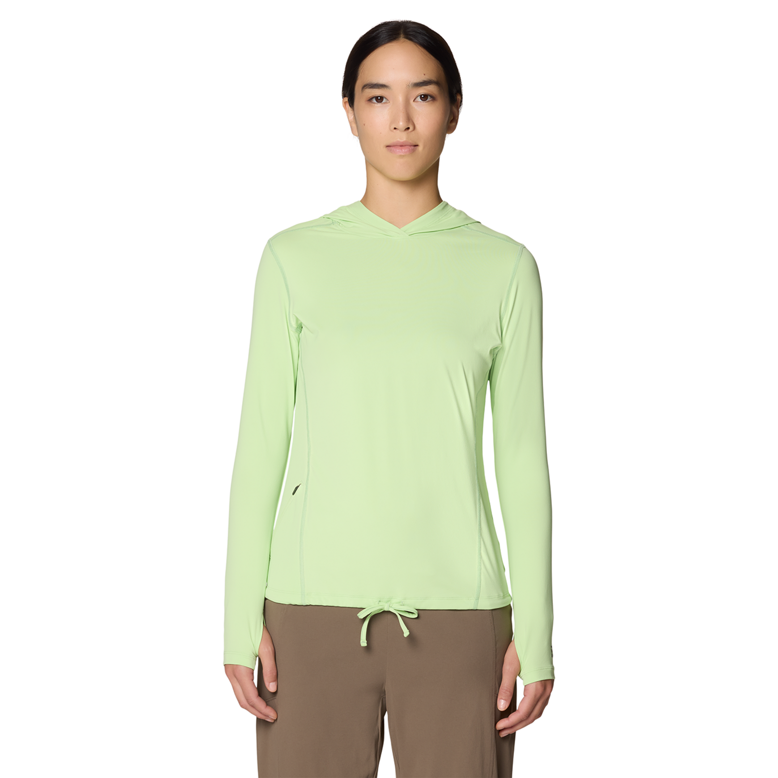 Mountain Hardwear W Crater Lake LS Funktionsshirt für Damen, grün, Grösse: XS
