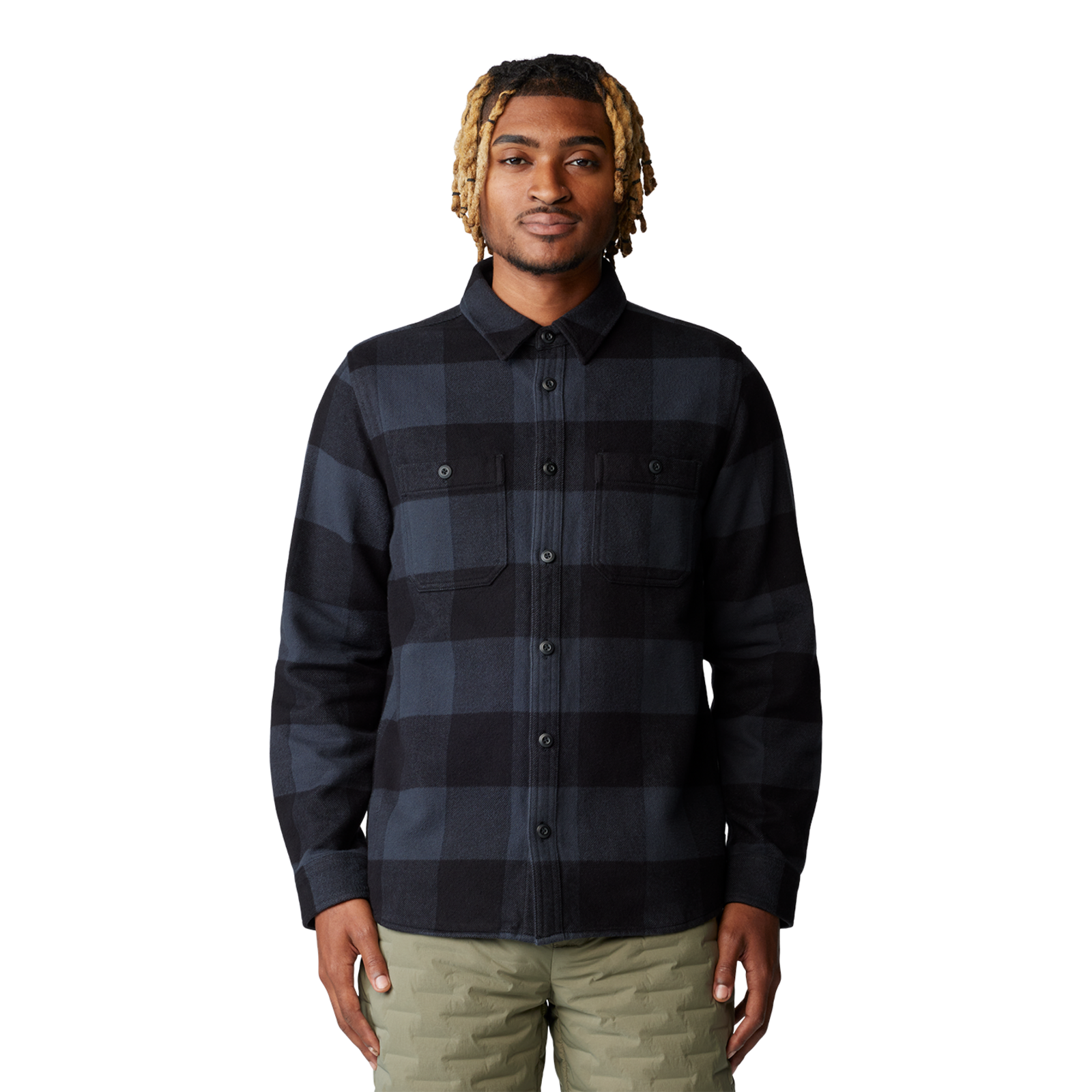 Mountain Hardwear M Plusher™ Long Sleeve Shirt, schwarz, Grösse: S