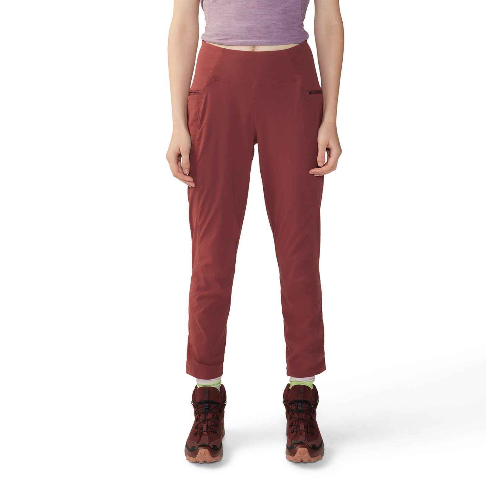 Mountain Hardwear W Dynama High Rise Trekkinghose für Damen, rot, Grösse: XS