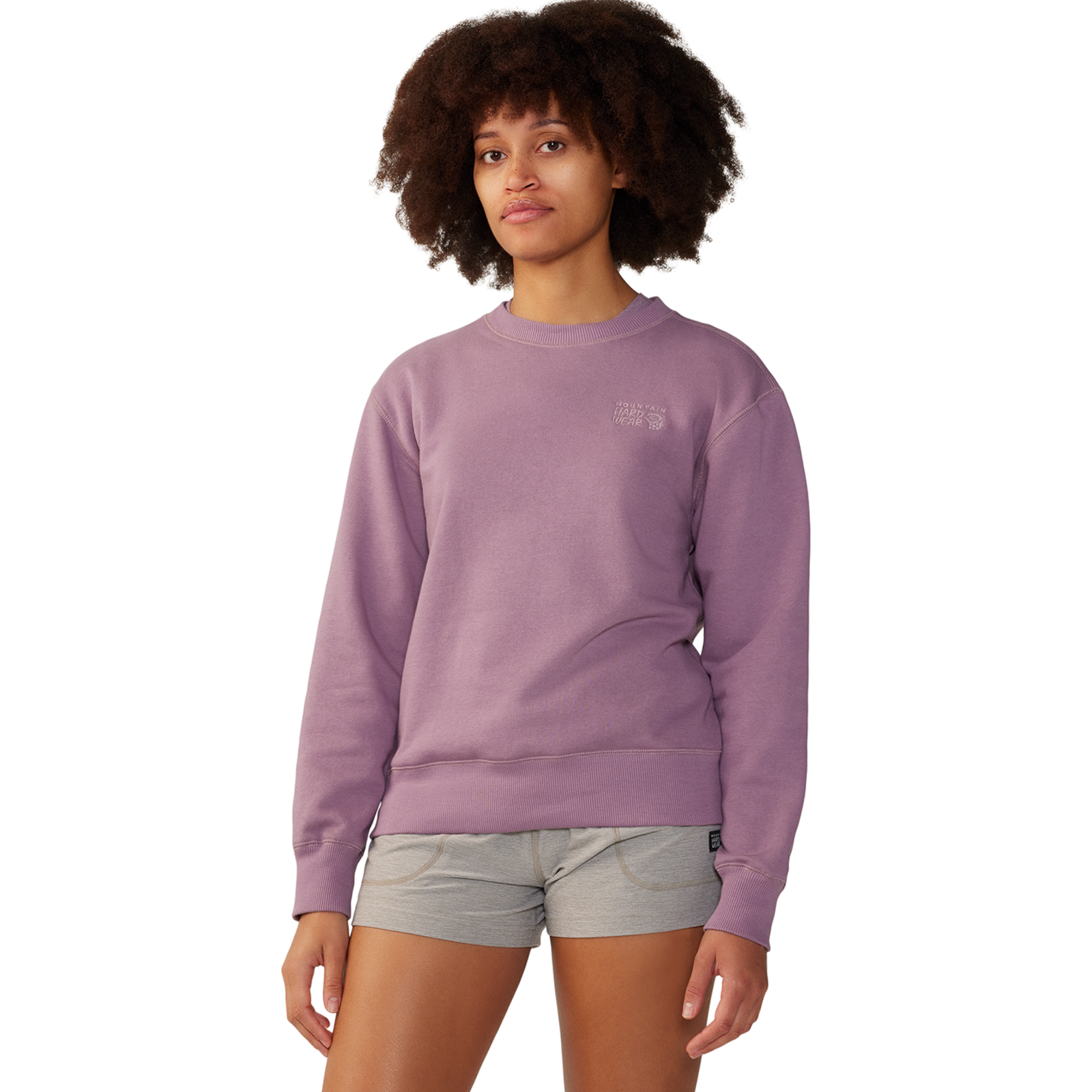 Mountain Hardwear W MHW Logo Pullover Crew, violett, Grösse: XS