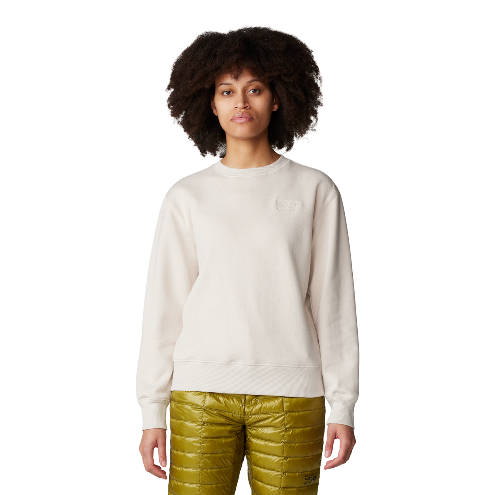 Mountain Hardwear W MHW Logo Pullover Crew, beige, Grösse: XS