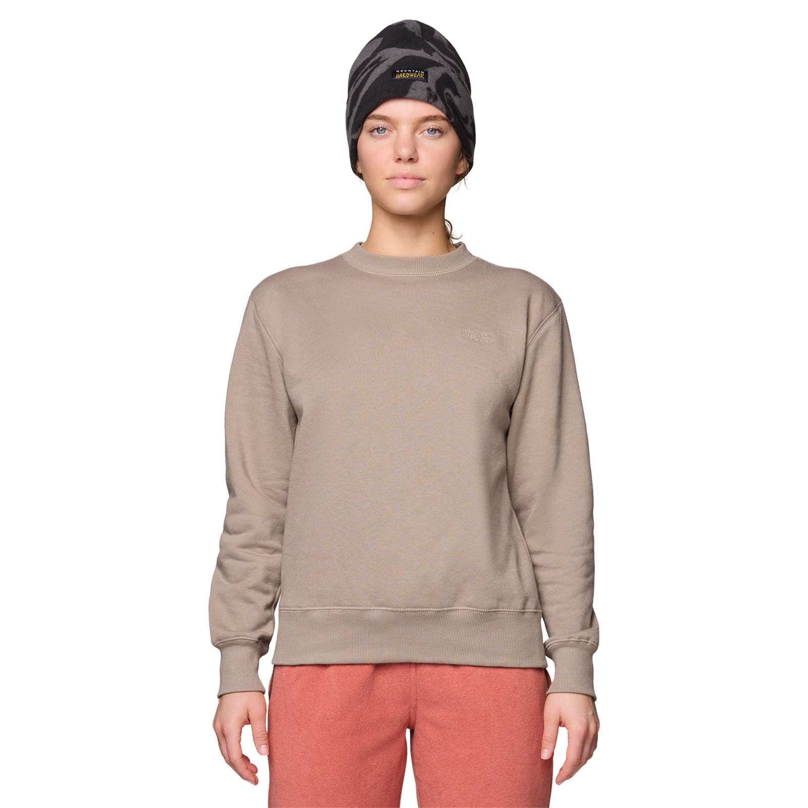 Mountain Hardwear W MHW Logo Pullover Crew, braun, Grösse: XS