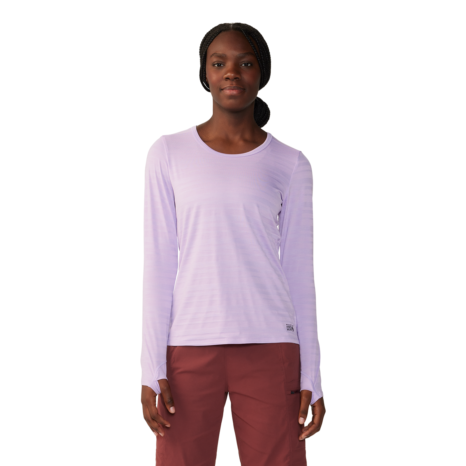 Mountain Hardwear W Mighty Stripe™ Long Sleeve, Wisteria 567, Grösse: XS