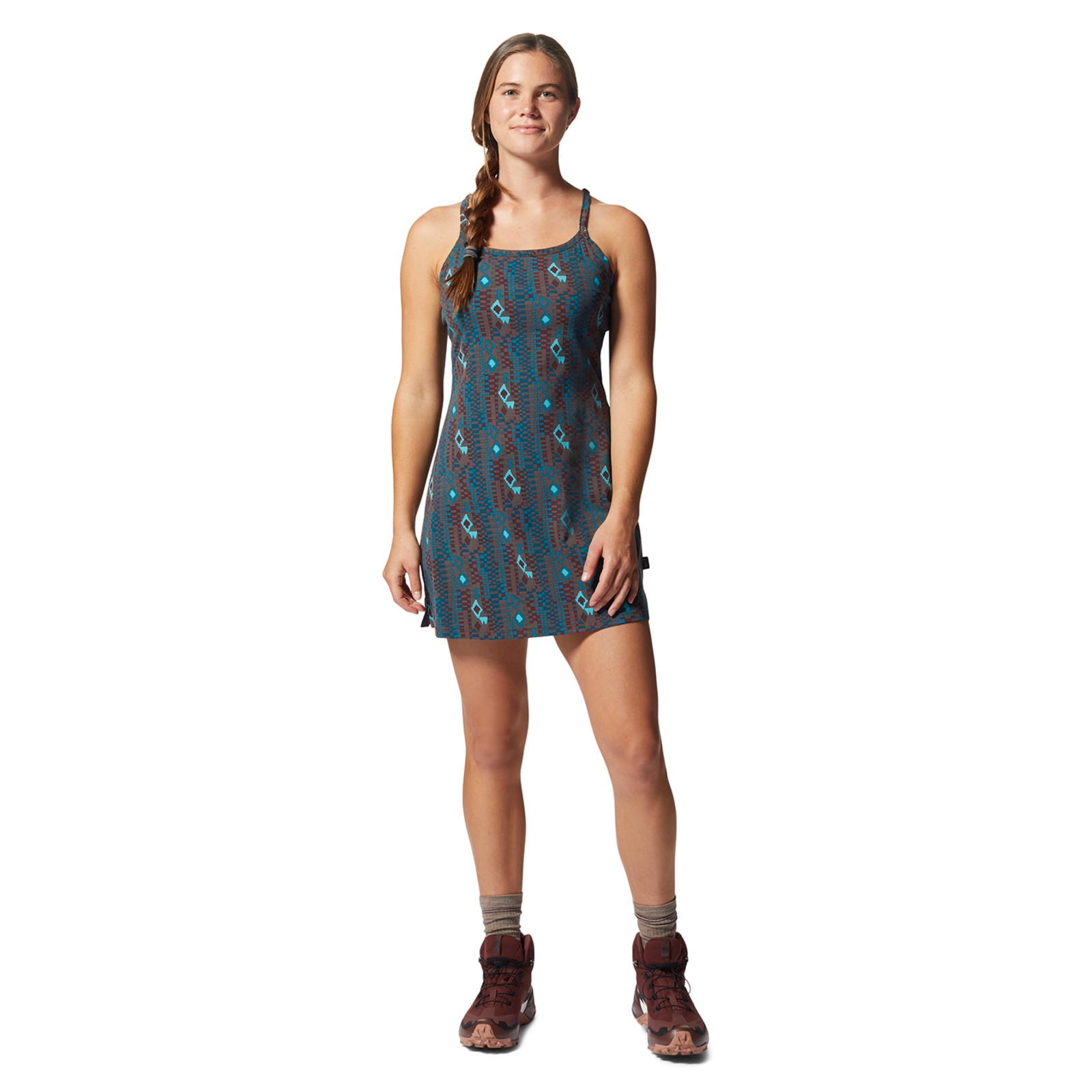 Mountain Hardwear W Dynama™ Dress, Clay earth geos print 645, Grösse: XS
