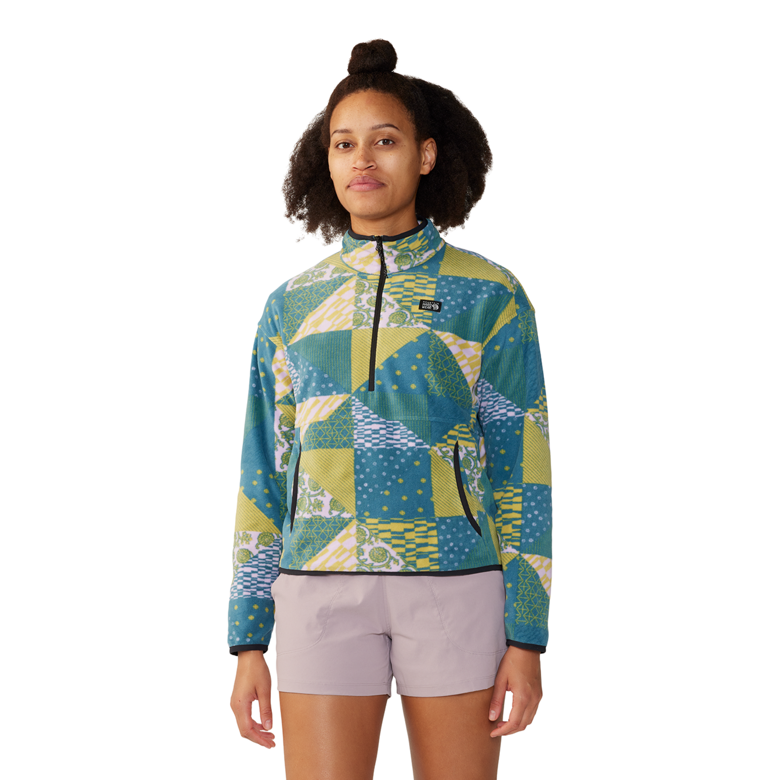 Mountain Hardwear W Microchill™ Pullover, Wisteria quilt print 568, Grösse: XS