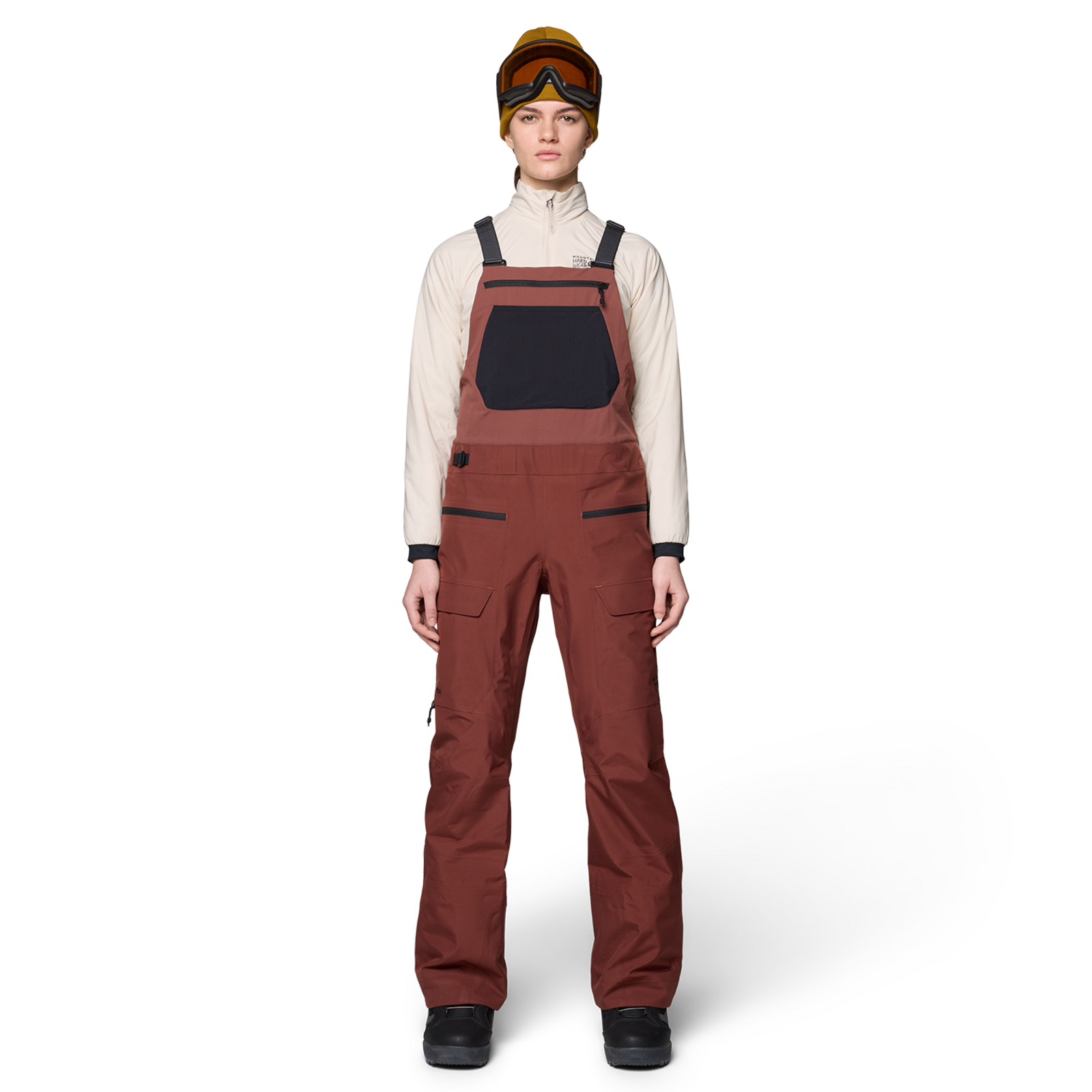 Mountain Hardwear W Boundary Ridge™ GORE-TEX Bib, Bourbon brown 615, Grösse: XS