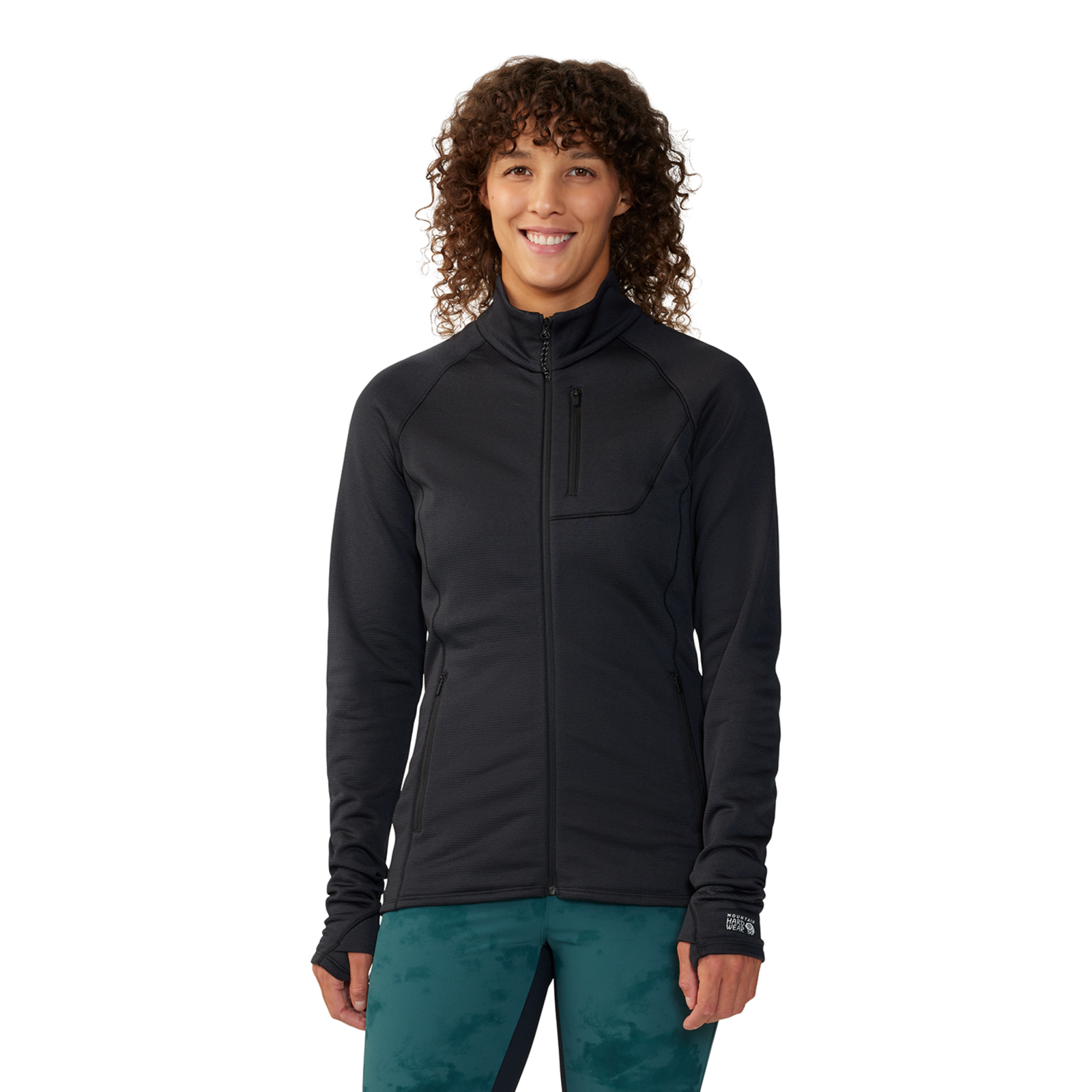 Mountain Hardwear W Glacial Trail™ Full Zip, Black 010, Grösse: S