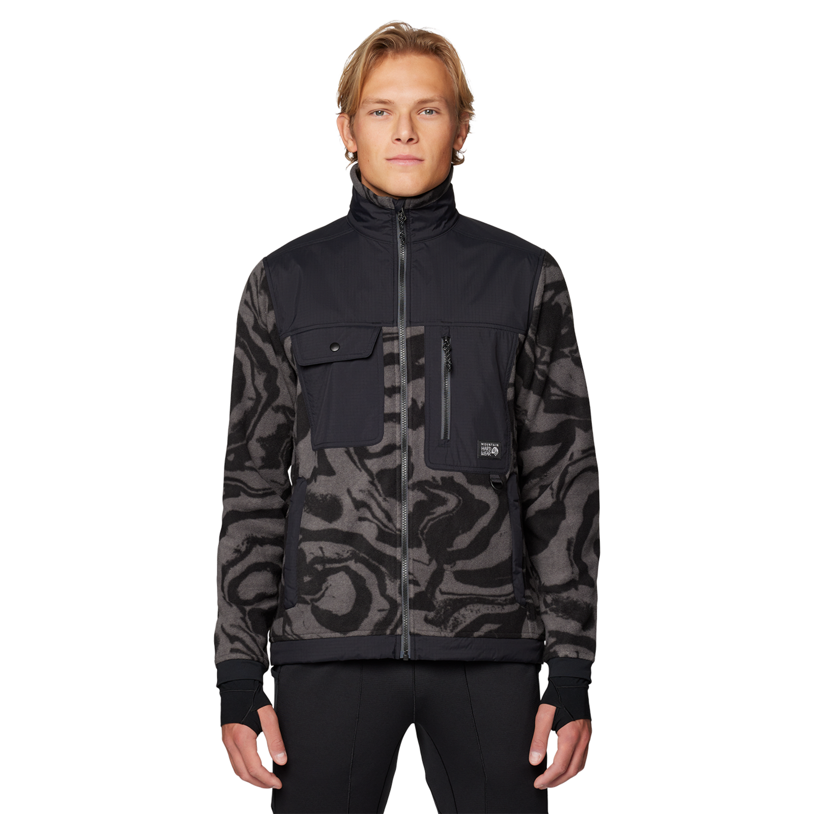 Mountain Hardwear M First Tracks™ Fleece Full Zip Jacket, schwarz, Grösse: S