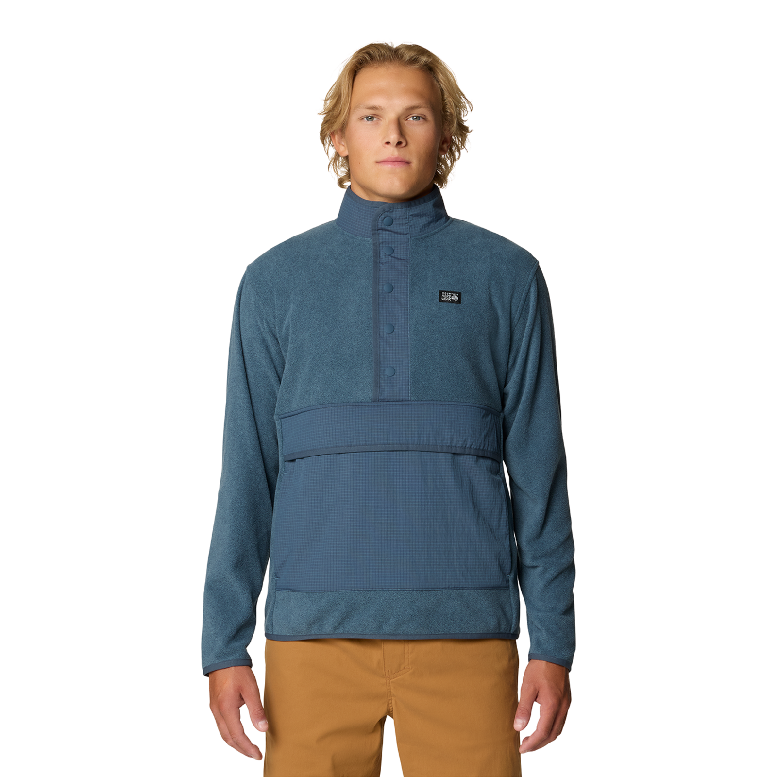 Mountain Hardwear M Microchill™ Snap Pullover, Moon blue heather 430, Grösse: M
