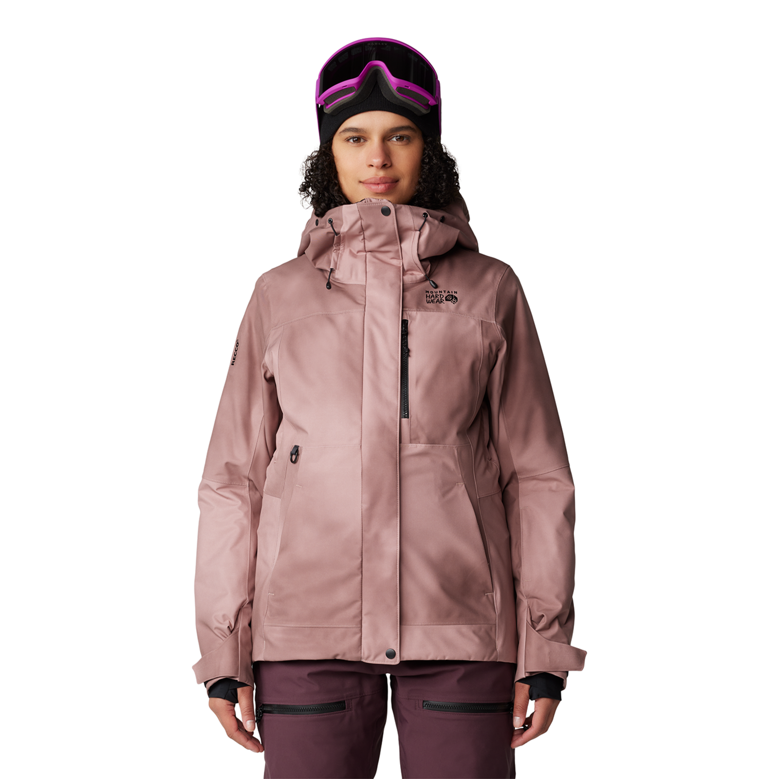 Mountain Hardwear W Powder Maven™ Jacket, Smoky quartz vapors print 643, Grösse: S