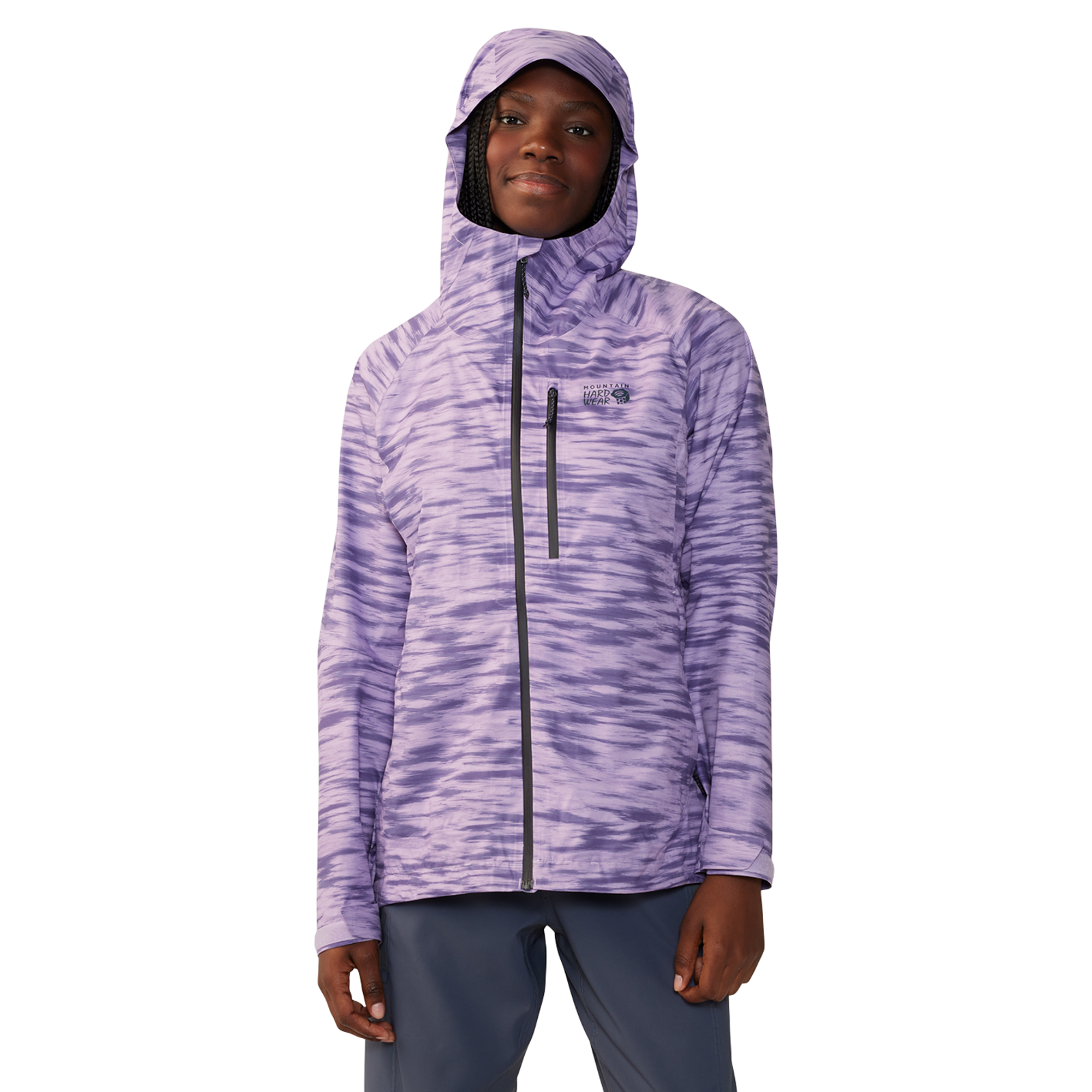 Mountain Hardwear W Stretch Ozonic™ Jacket, Wisteria frequency print 568, Grösse: XS