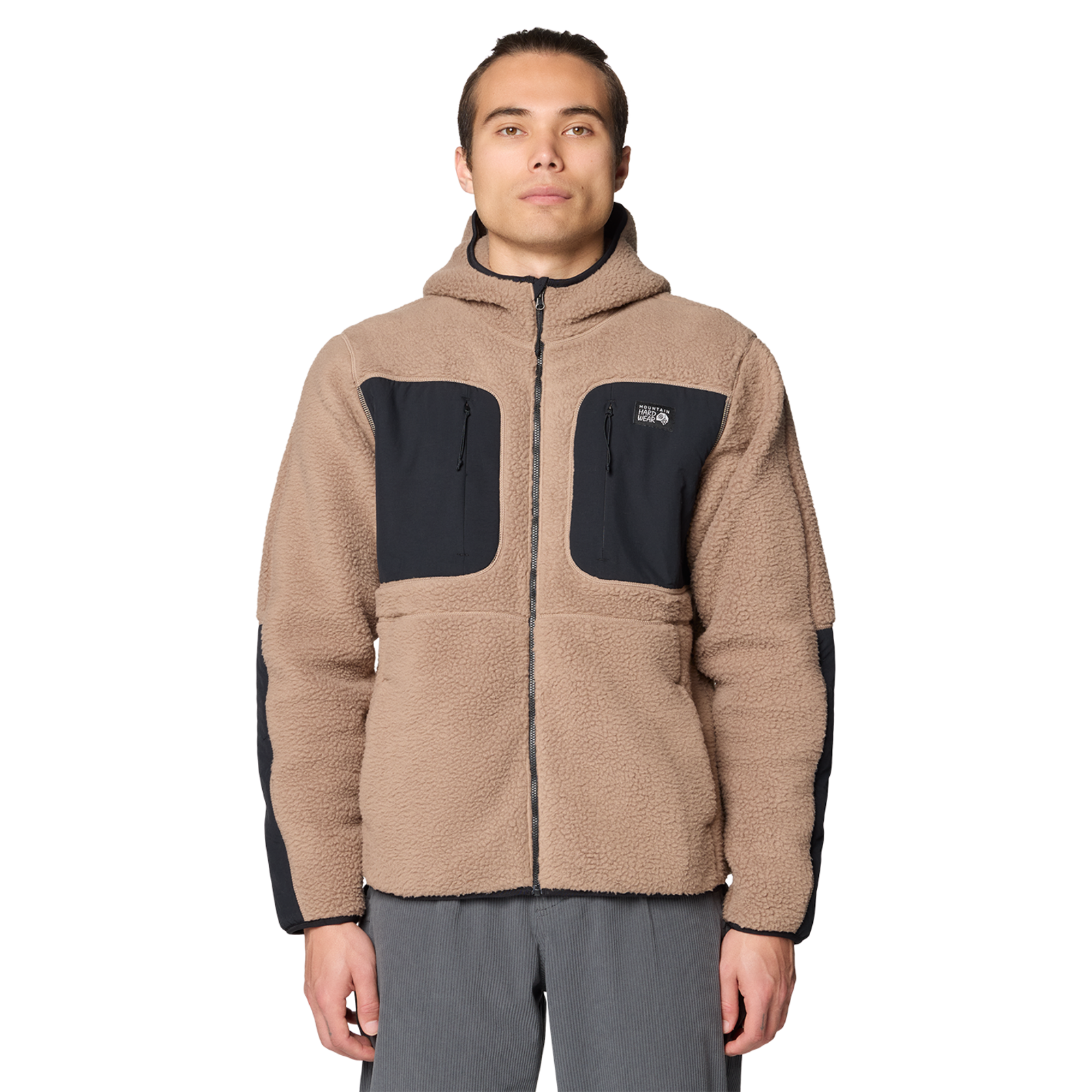 Mountain Hardwear M HiCamp™ Fleece Hoody, Wild taupe 244, Grösse: S