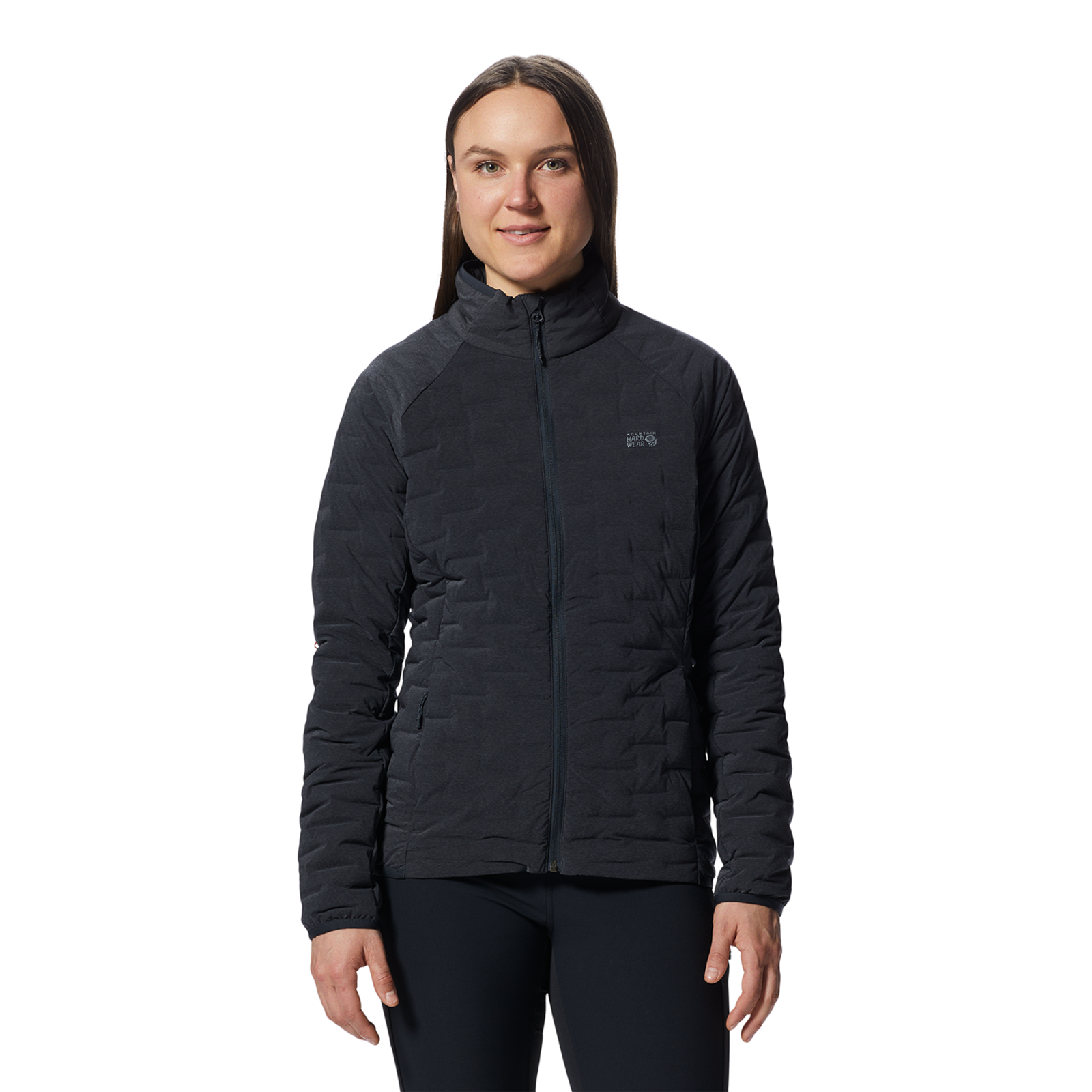 Mountain Hardwear W Stretchdown™ Light Jacket, Dark storm heather 004, Grösse: XS