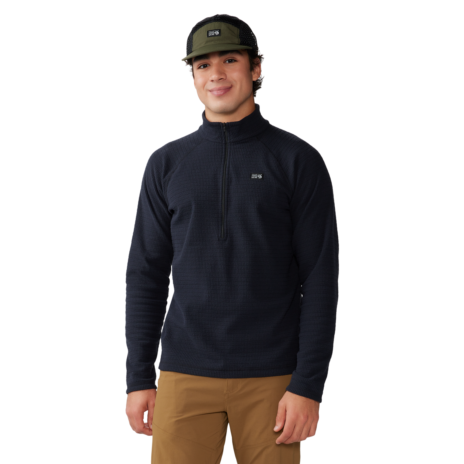 Mountain Hardwear M Summit Grid™ Half Zip, Black 010, Grösse: XL