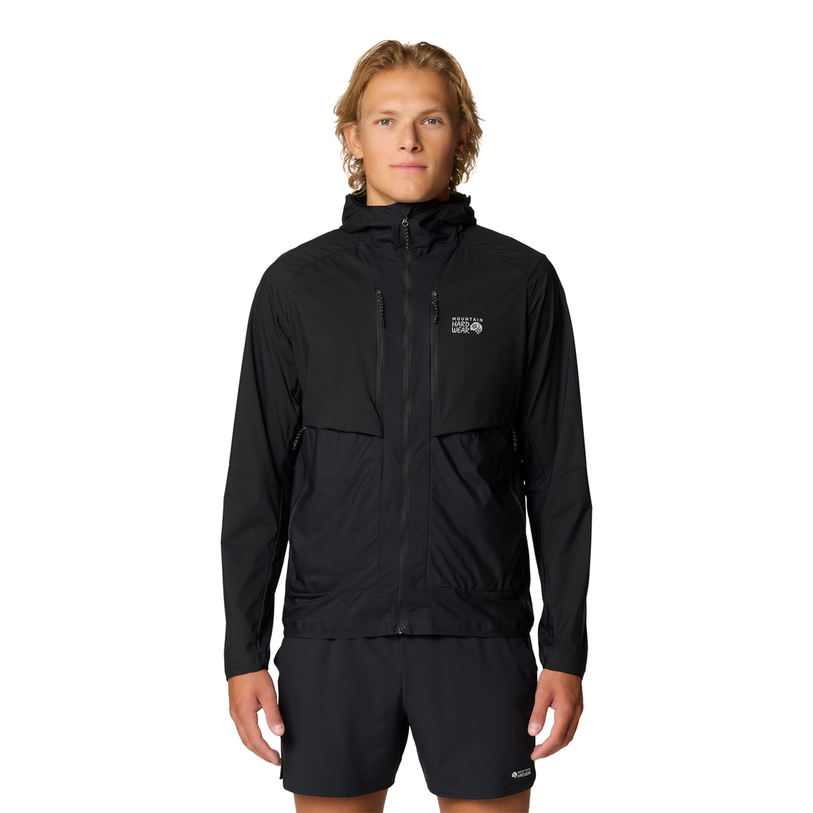 Mountain Hardwear M Kor AirShell™ Hybrid Hooded Jacket, Black 010, Grösse: M
