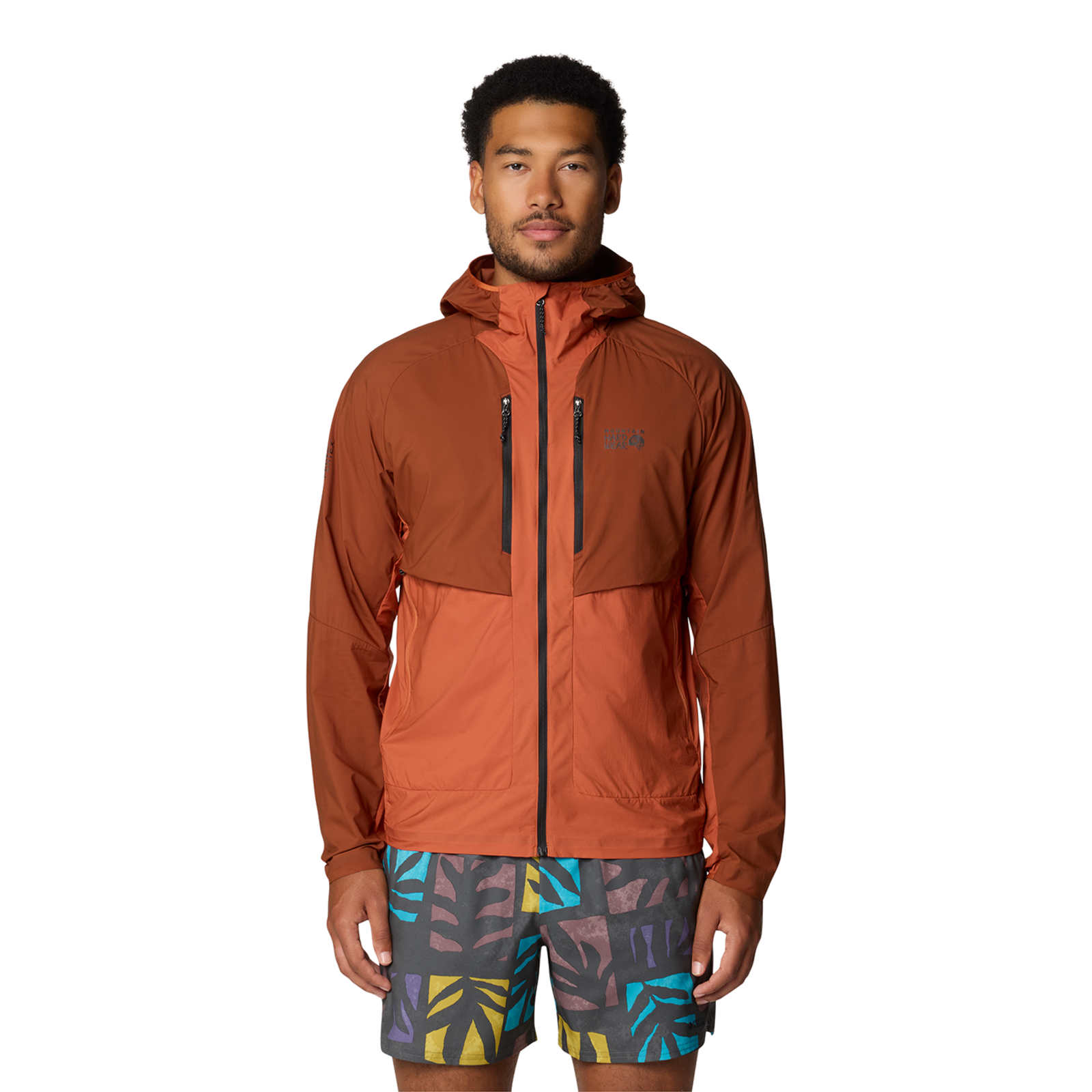 Mountain Hardwear M Kor AirShell™ Hybrid Hooded Jacket, Iron oxide, raw carnelian 218, Grösse: S
