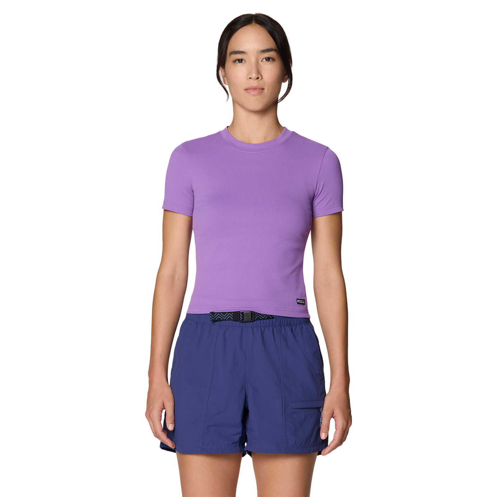 Mountain Hardwear W Peak Knit™ Short Sleeve, Purple plummet 545, Grösse: XS