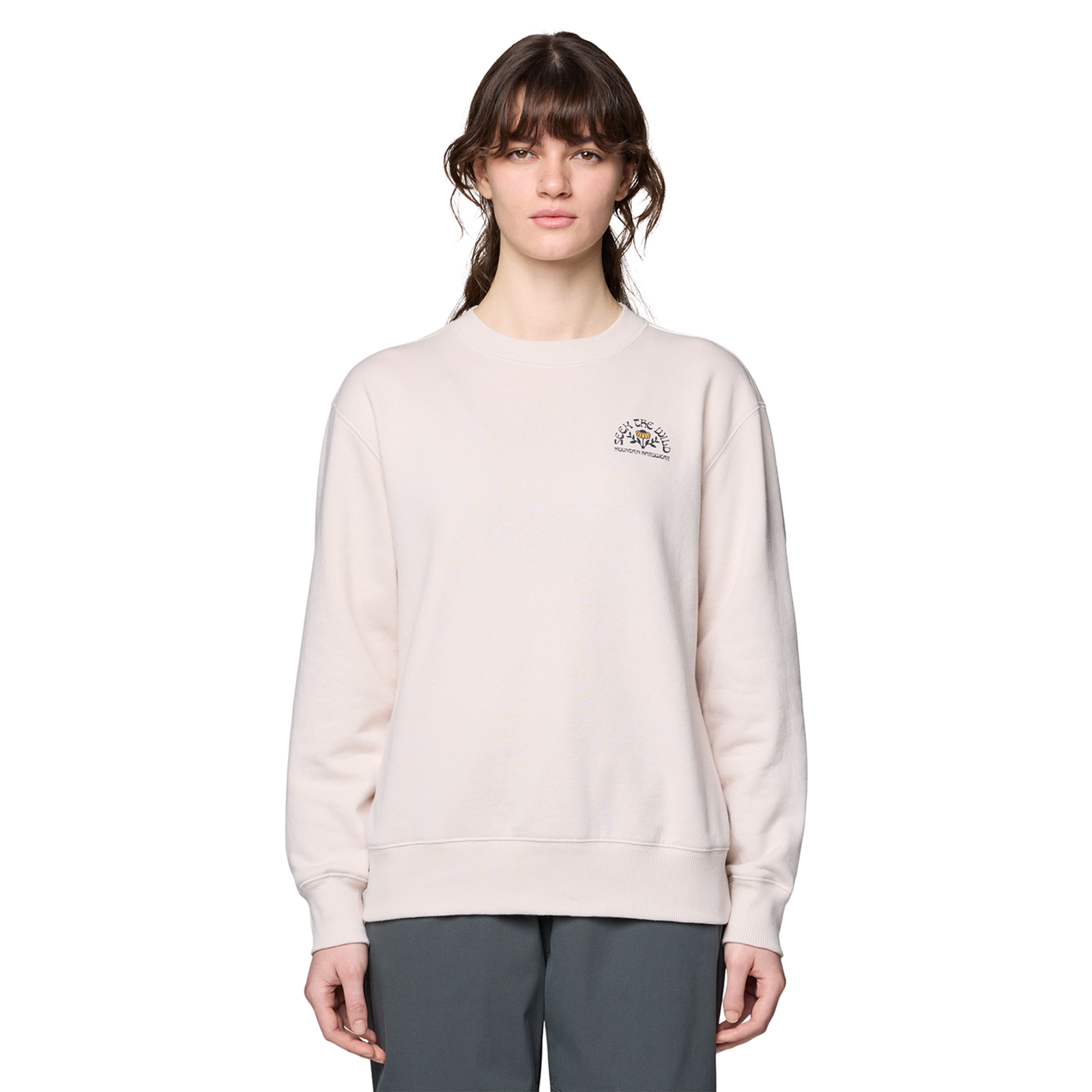 Mountain Hardwear W Seek Floral™ Pullover Crew, Talc 170, Grösse: S