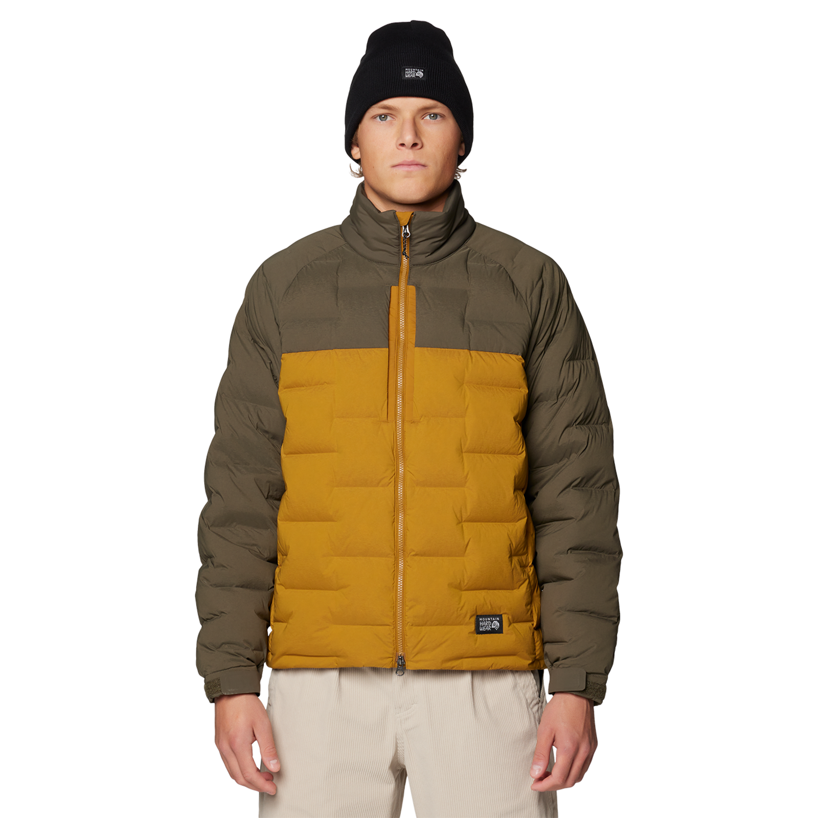 Mountain Hardwear M Stretchdown™ Big Baffle Jacket, Olive gold, ridgeline 255, Grösse: S