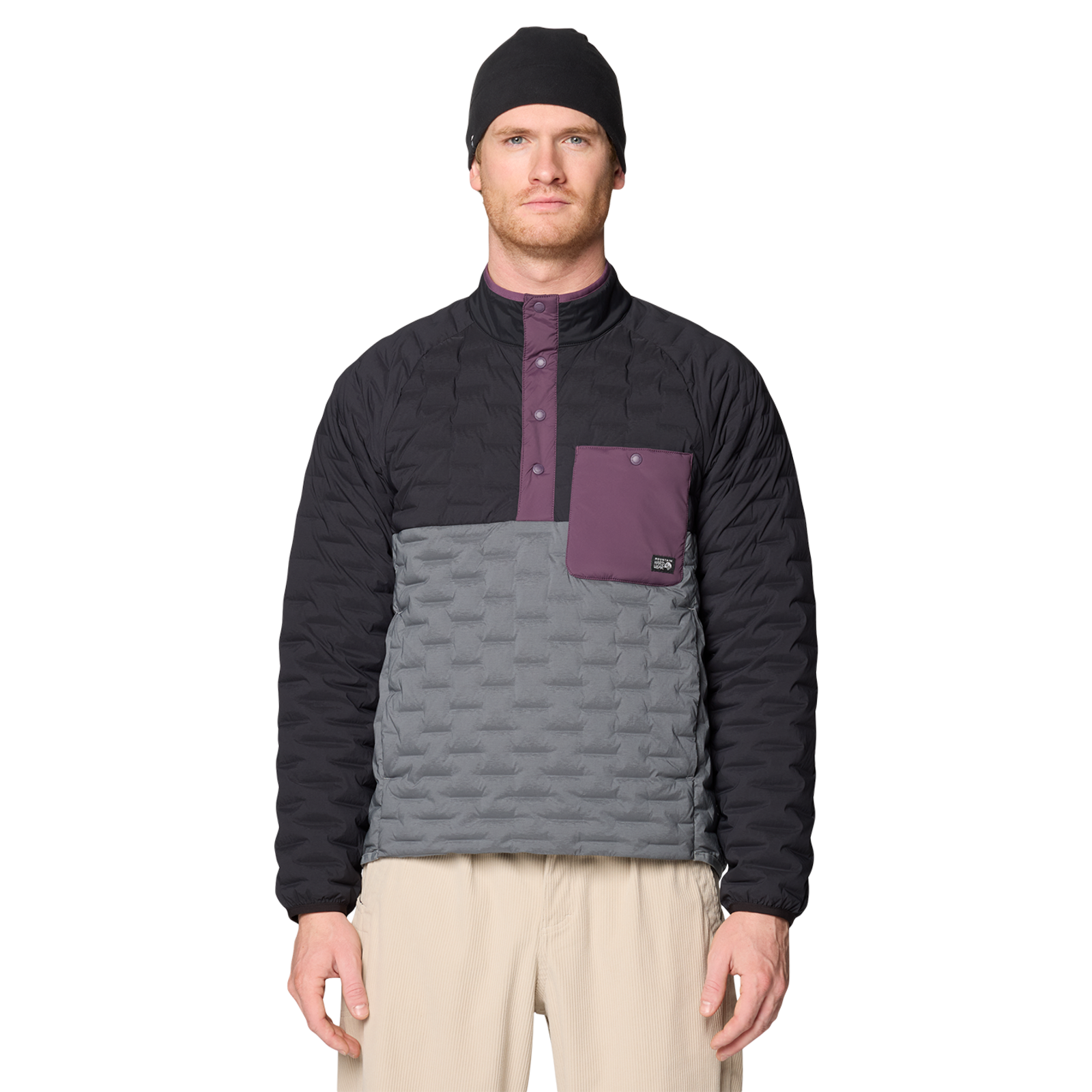 Mountain Hardwear M Stretchdown™ Light Snap Neck, schwarz, Grösse: S