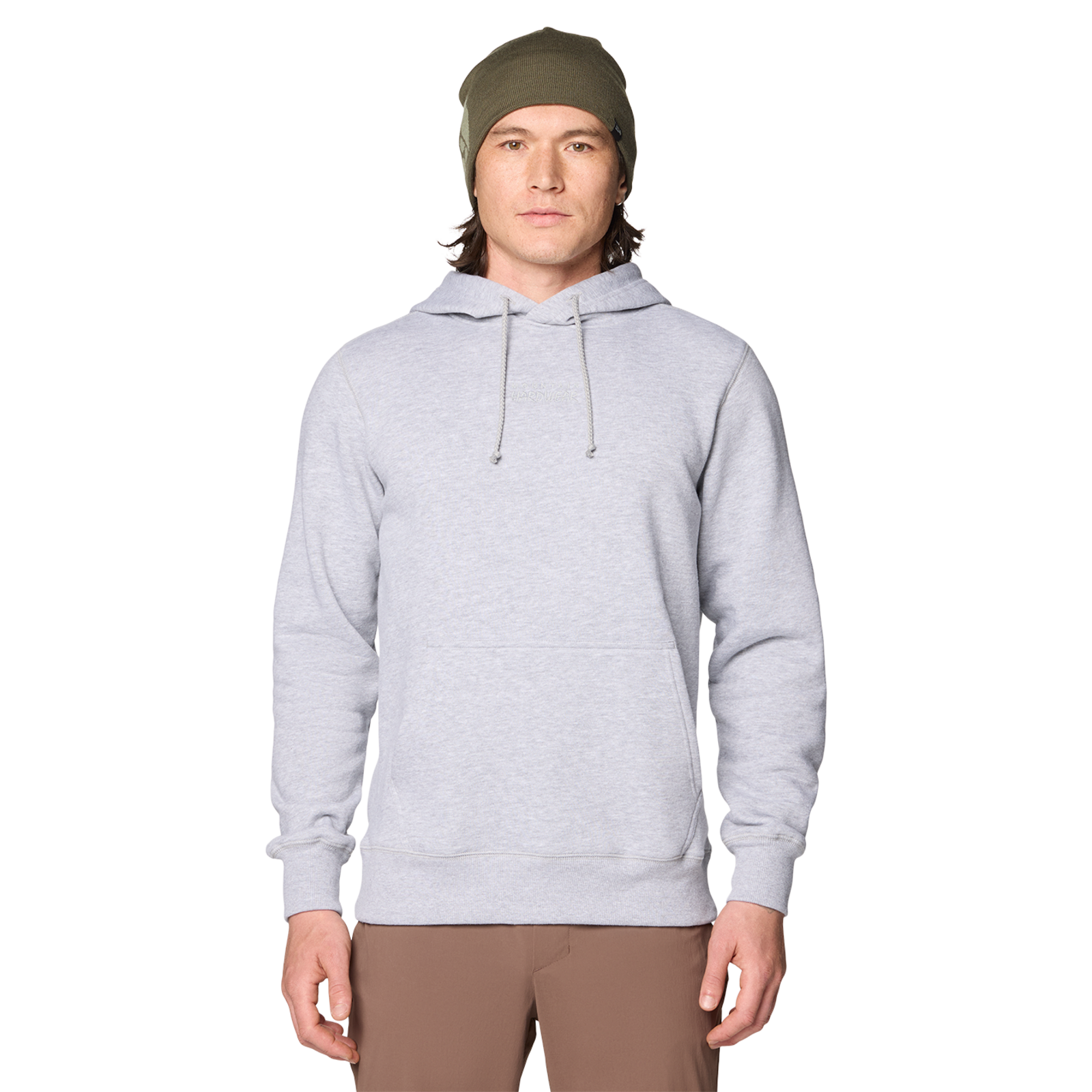 Mountain Hardwear M MHW™ Center Logo Hoody, Hardwear grey heather 057, Grösse: S
