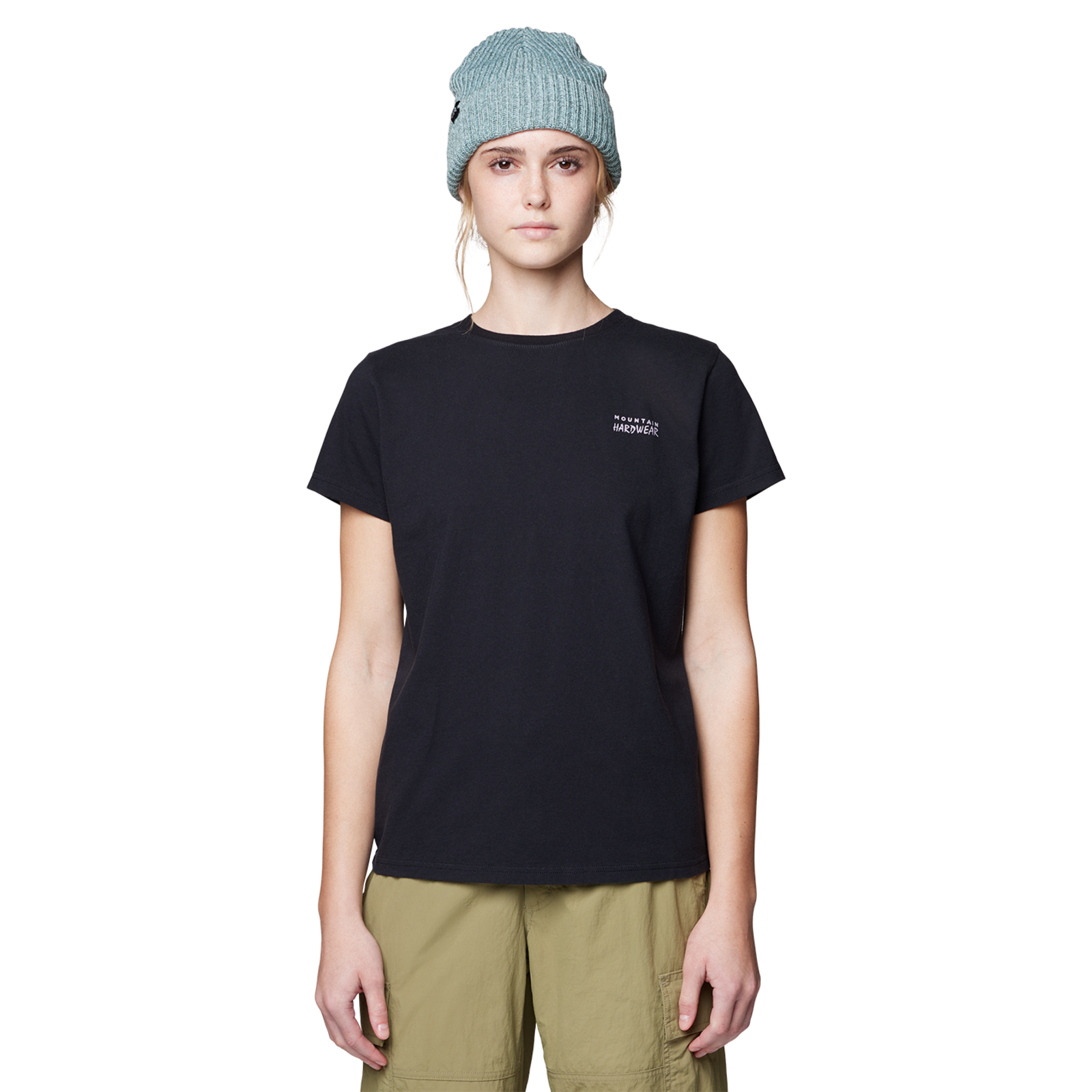 Mountain Hardwear W MHW Logo™ Short Sleeve, Black 010, Grösse: XS