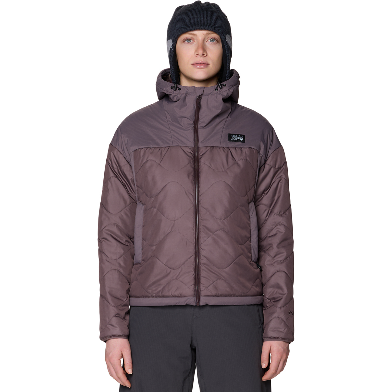 Image of Mountain Hardwear W Après Pro™ Insulated Hooded Jacket, Purple sage 574, Grösse: L