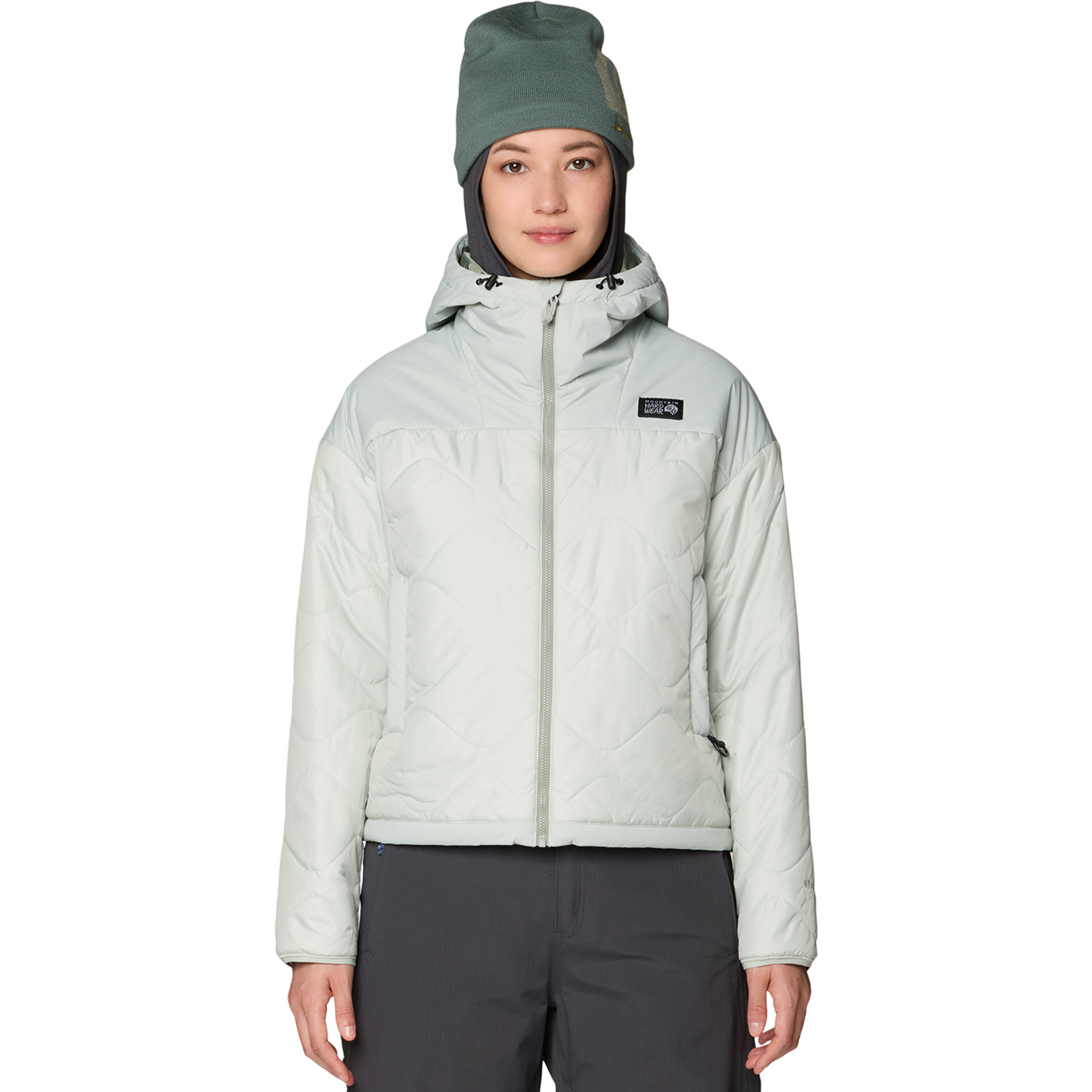 Image of Mountain Hardwear W Après Pro™ Insulated Hooded Jacket, Gamma grey 087, Grösse: XL