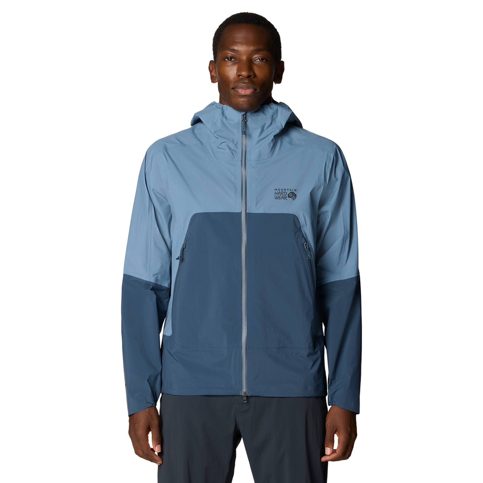 Mountain Hardwear M Cloud Cipher™ Hooded Jacket, Moon blue, adriatic blue 430, Grösse: S