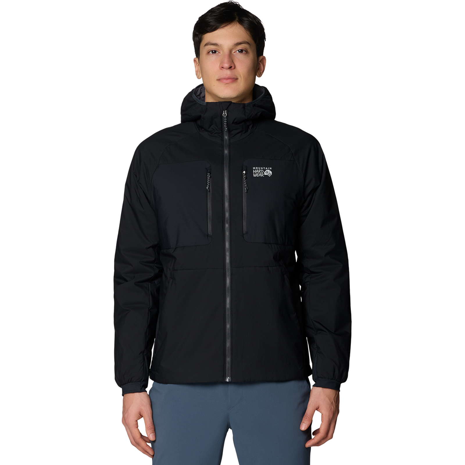 Image of Mountain Hardwear M Kor Alloy™ Hooded Jacket, Black 010, Grösse: XXL