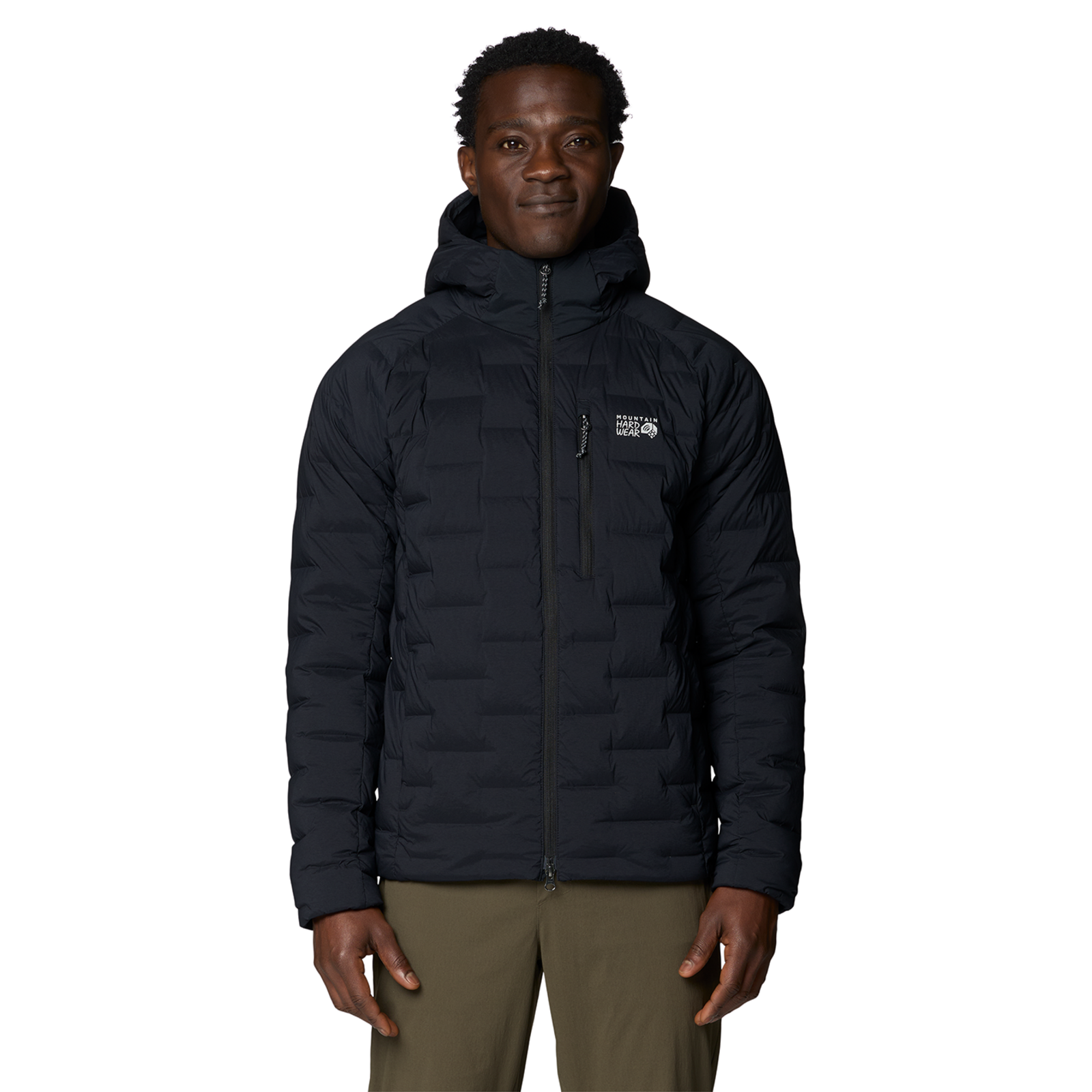 Mountain Hardwear M Stretchdown™ Hooded Jacket, schwarz, Grösse: S