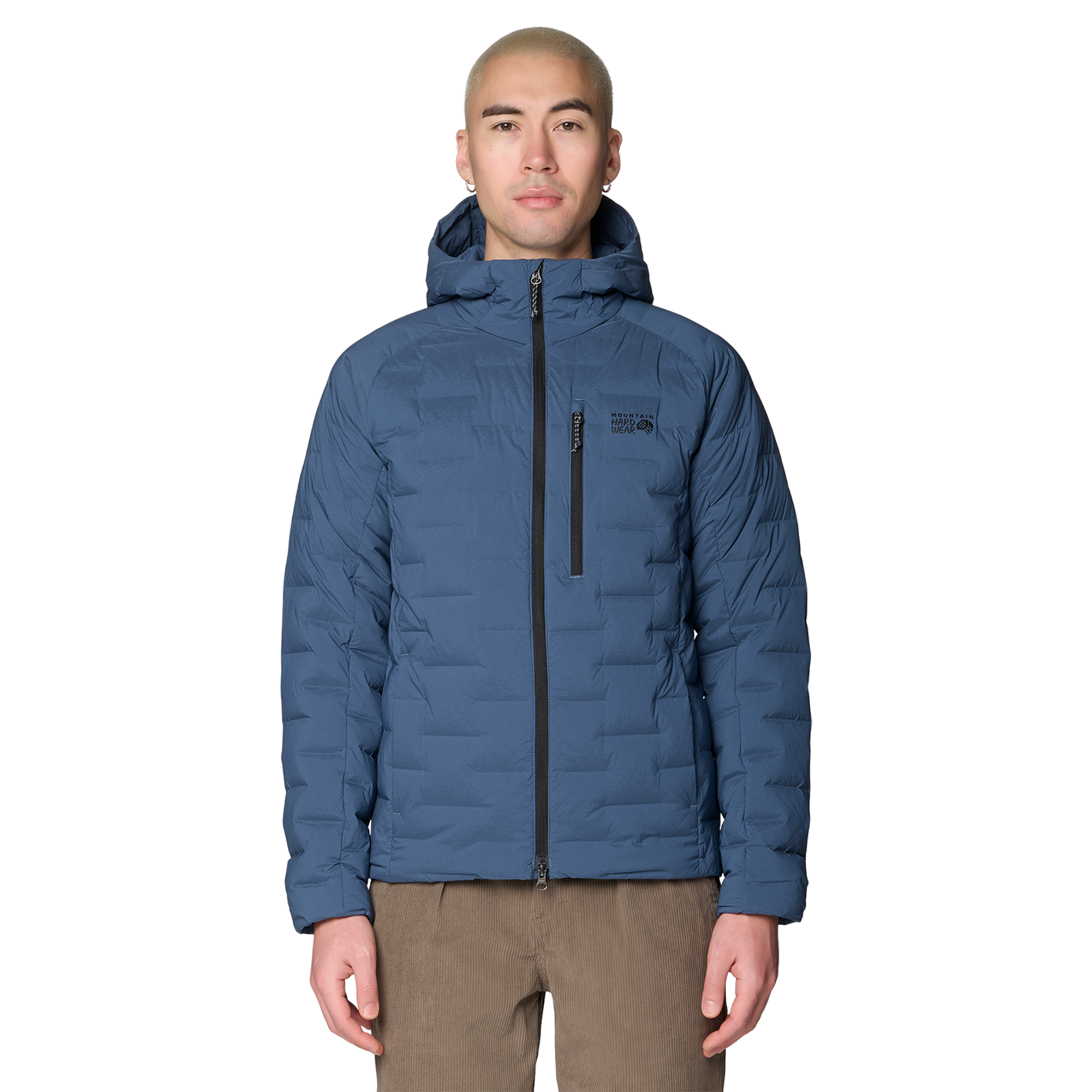 Mountain Hardwear M Stretchdown™ Hooded Jacket, blau, Grösse: S