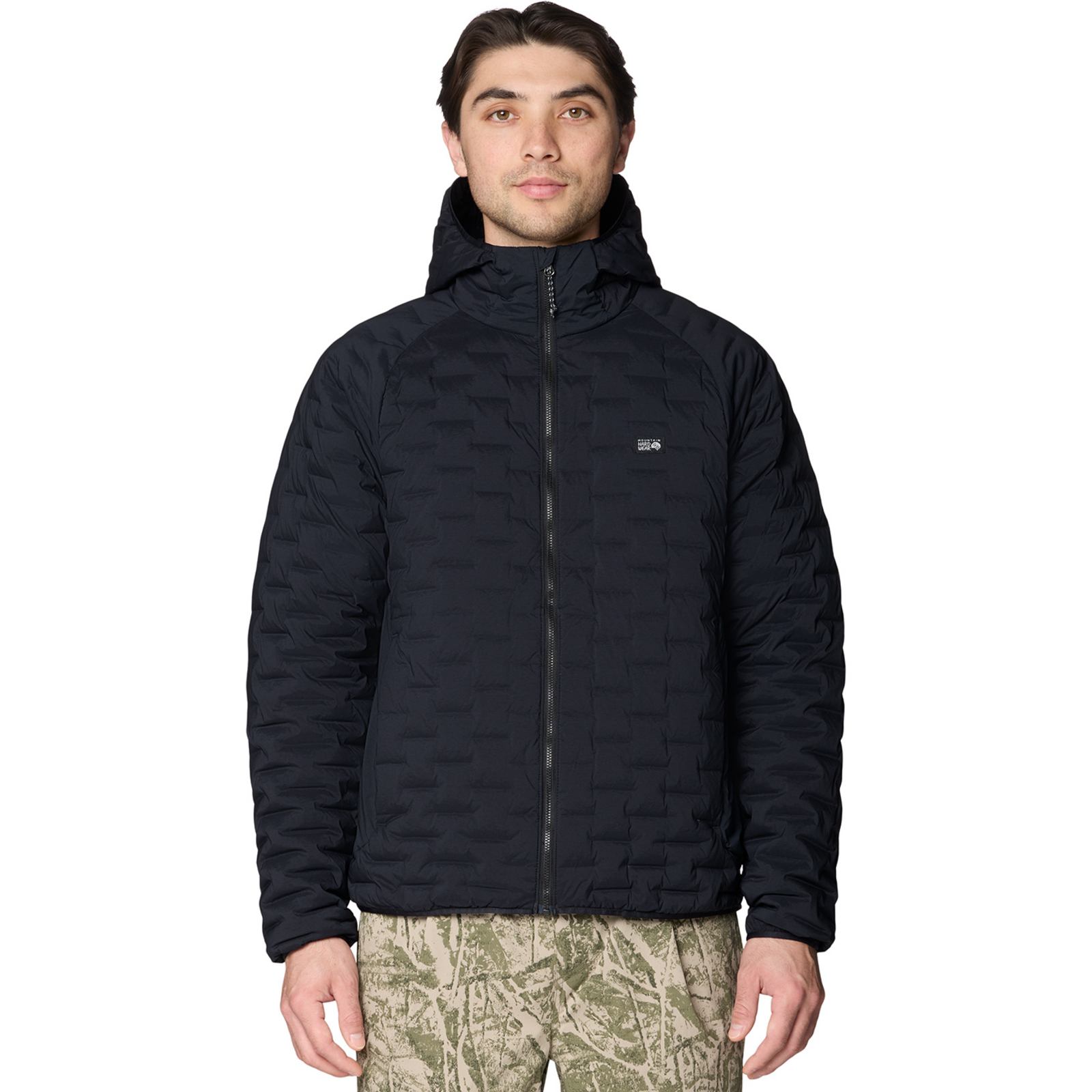 Image of Mountain Hardwear M Stretchdown™ Light Hooded Jacket, schwarz, Grösse: L