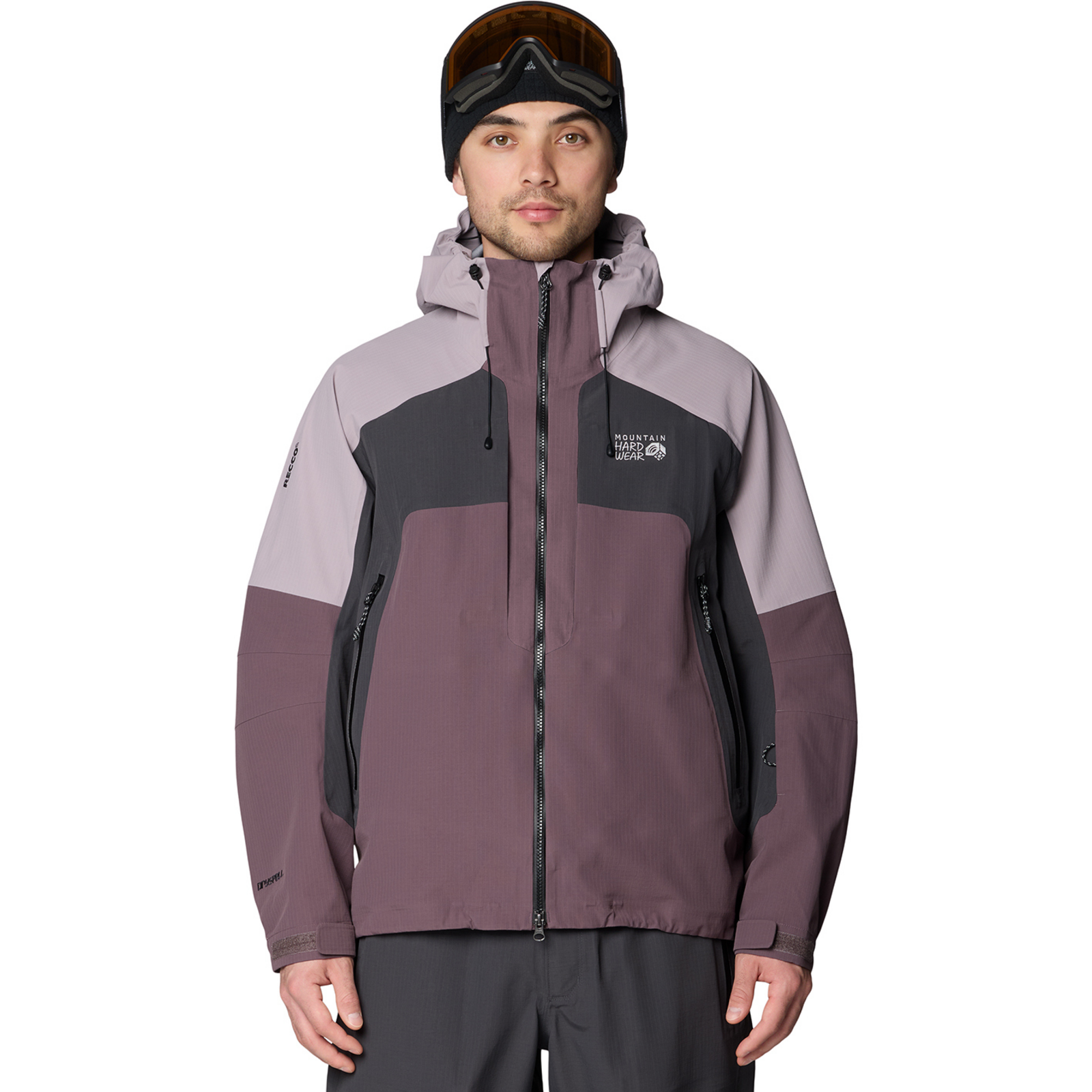 Image of Mountain Hardwear M Warp Factor™ 3L Hooded Jacket, Purple sage, mystic purple, shark 574, Grösse: XXL