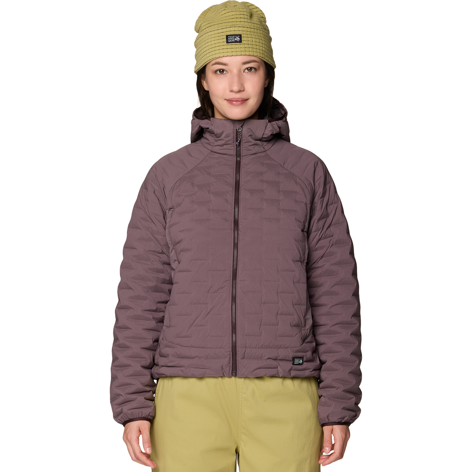 Image of Mountain Hardwear W Stretchdown™ Light Hooded Jacket, braun, Grösse: XS