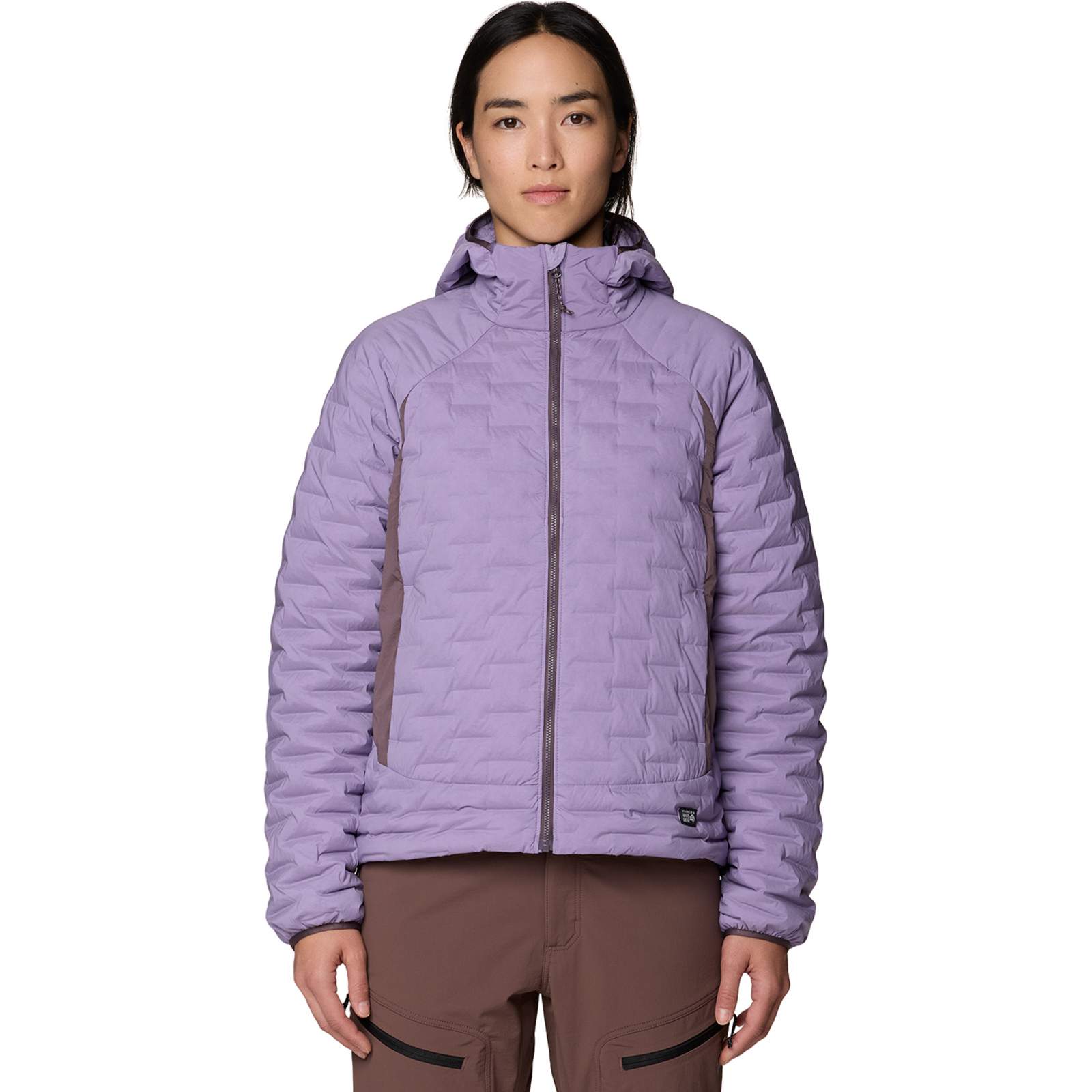 Image of Mountain Hardwear W Stretchdown™ Light Hooded Jacket, Violet stone, purple sage 552, Grösse: S