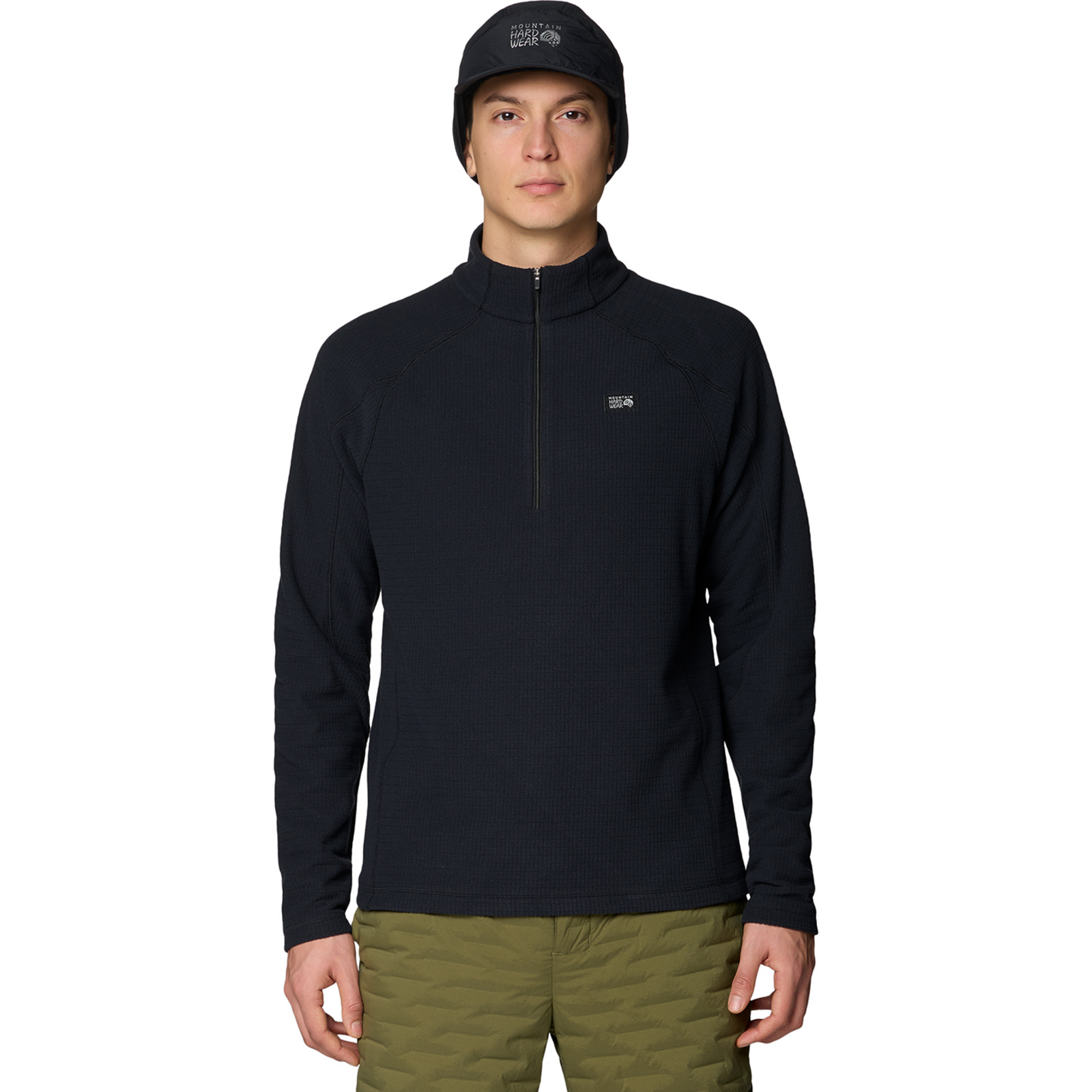 Image of Mountain Hardwear M Summit Grid™ Half Zip, Black 010, Grösse: M