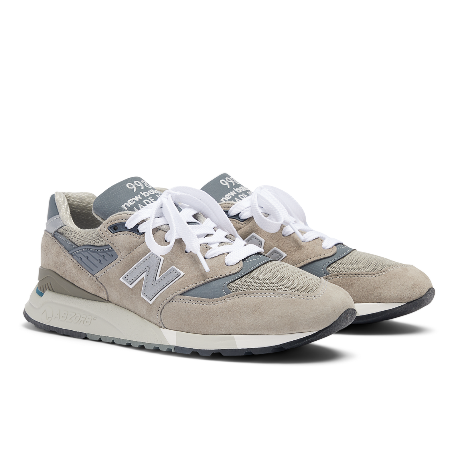 New Balance M Made in USA 998 Core Freizeitschuhe / Sneaker Herren, grau, Grösse: 39.5